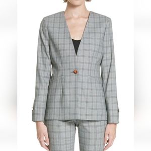 NWT Ted Baker London Women's Title Rista Check Blazer Jacket Size 2 (US 6)